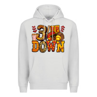 Dove Grey three up three down softball Premium Hoodie - Jasminsmagicworld