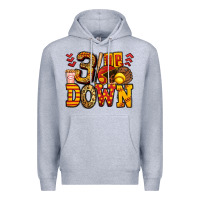 Heather Grey three up three down softball Premium Hoodie - Jasminsmagicworld