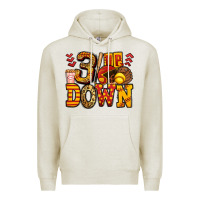 Oatmeal Heather three up three down softball Premium Hoodie - Jasminsmagicworld