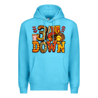 Ocean Blue three up three down softball Premium Hoodie - Jasminsmagicworld