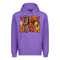 Purple three up three down softball Premium Hoodie - Jasminsmagicworld