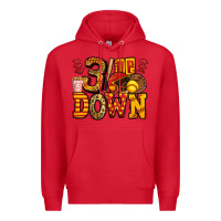 Red three up three down softball Premium Hoodie - Jasminsmagicworld