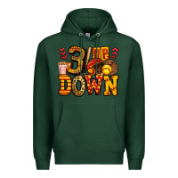 Sports Green three up three down softball Premium Hoodie - Jasminsmagicworld