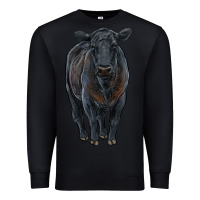 Black black angus cattle Premium Sweatshirt - RanaPortraitStore