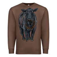 Chestnut black angus cattle Premium Sweatshirt - RanaPortraitStore