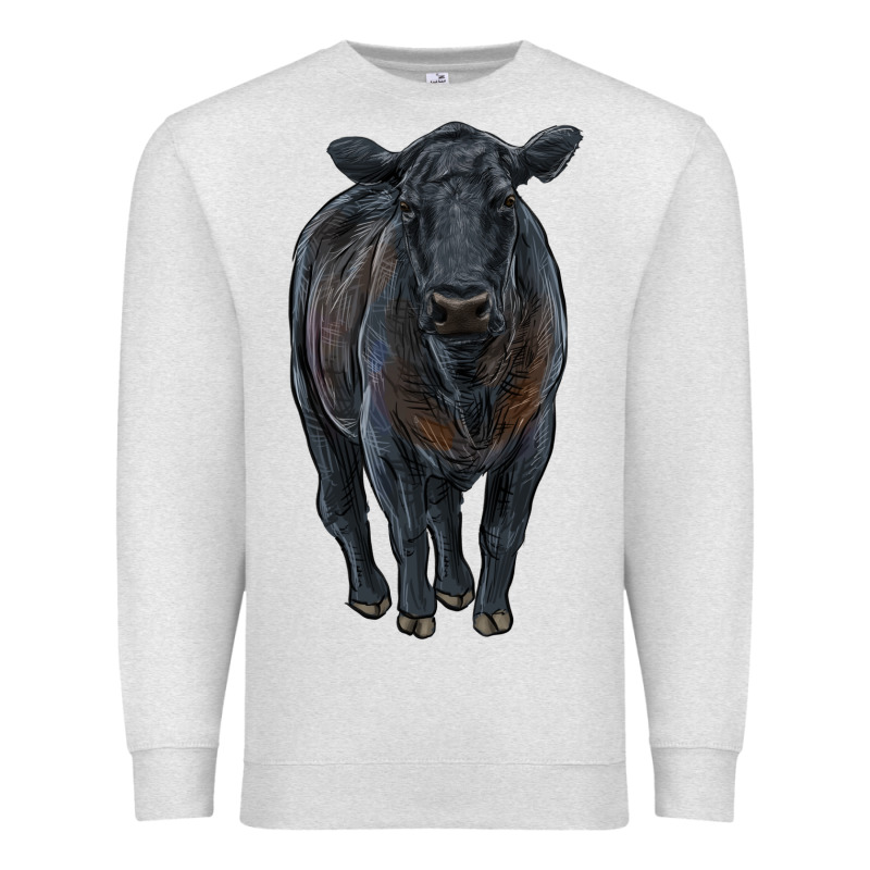 Black Angus Cattle Premium Sweatshirt by RanaPortraitStore | Teevron