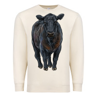 Sandshell black angus cattle Premium Sweatshirt - RanaPortraitStore