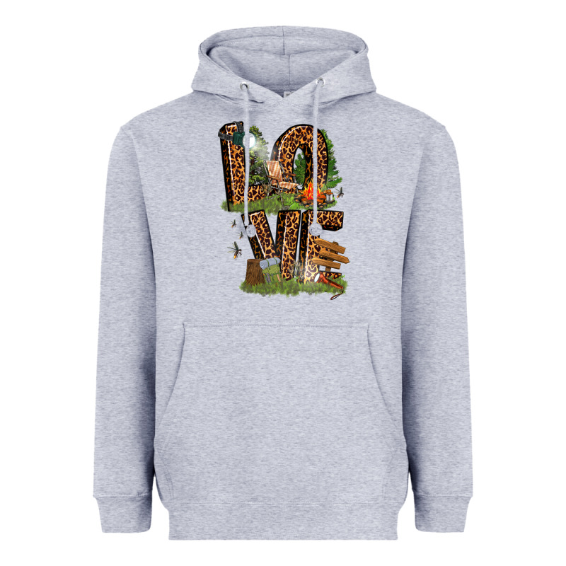 Love Camping Heavyweight Hoodie by texasbilliewilder | Teevron