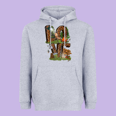 Love Camping Heavyweight Hoodie Designed By Texasbilliewilder