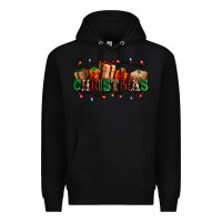 Black western christmas gifts Premium Hoodie - AdoDesignShop
