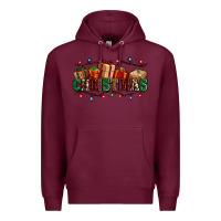 Burgundy western christmas gifts Premium Hoodie - AdoDesignShop