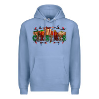 Colony Blue western christmas gifts Premium Hoodie - AdoDesignShop