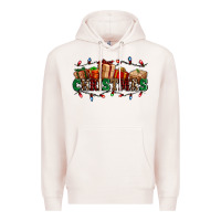 Pale Pink western christmas gifts Premium Hoodie - AdoDesignShop
