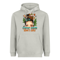 Moon Dust messy bun camp hair dont care Heavyweight Hoodie - texasbilliewilder