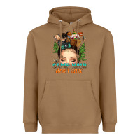 Toasted Coconut messy bun camp hair dont care Heavyweight Hoodie - texasbilliewilder