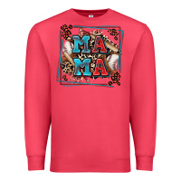 Cardinal baseball mama with leopard Premium Sweatshirt - Zillion Design Studio