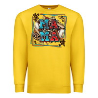 Lemon baseball mama with leopard Premium Sweatshirt - Zillion Design Studio