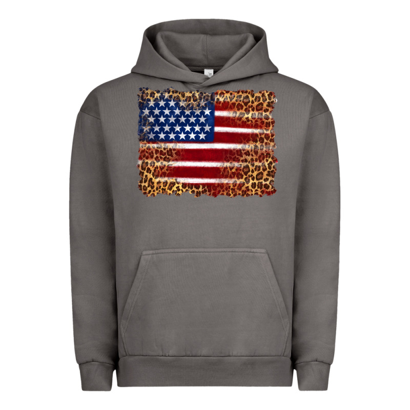 American Flag And Leopard Urban Hoodie by Artiststas | Teevron