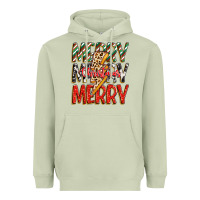 Matcha merry christmas lightning bolt Heavyweight Hoodie - Zillion Design Studio