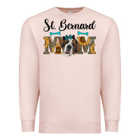 Pale Pink western st. bernard mom Premium Sweatshirt - RanaPortraitStore