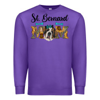 Purple western st. bernard mom Premium Sweatshirt - RanaPortraitStore