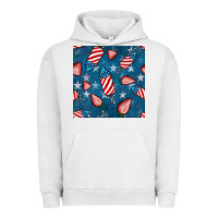 Pigment Lunar Rock 4th uf july strawberries seamless pattern Urban Hoodie - BundleAndBundleShop