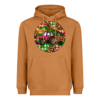 Meerkat Christmas Farm Red Tractor Heavyweight Hoodie - RanaPortraitStore