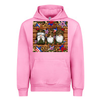Fuchsia Pink camouflage gnomes american flag star leopard Urban Hoodie - Artiststas