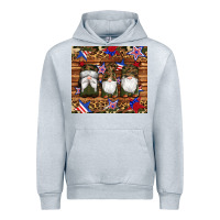 Heather Grey camouflage gnomes american flag star leopard Urban Hoodie - Artiststas