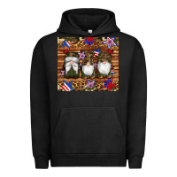 Pigment Black camouflage gnomes american flag star leopard Urban Hoodie - Artiststas