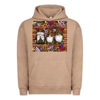 Pigment Burro camouflage gnomes american flag star leopard Urban Hoodie - Artiststas