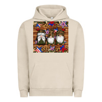 Pigment French Oak camouflage gnomes american flag star leopard Urban Hoodie - Artiststas