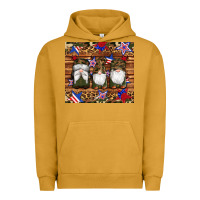 Pigment Peanut Butter camouflage gnomes american flag star leopard Urban Hoodie - Artiststas