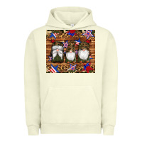 Pigment Pistachio camouflage gnomes american flag star leopard Urban Hoodie - Artiststas