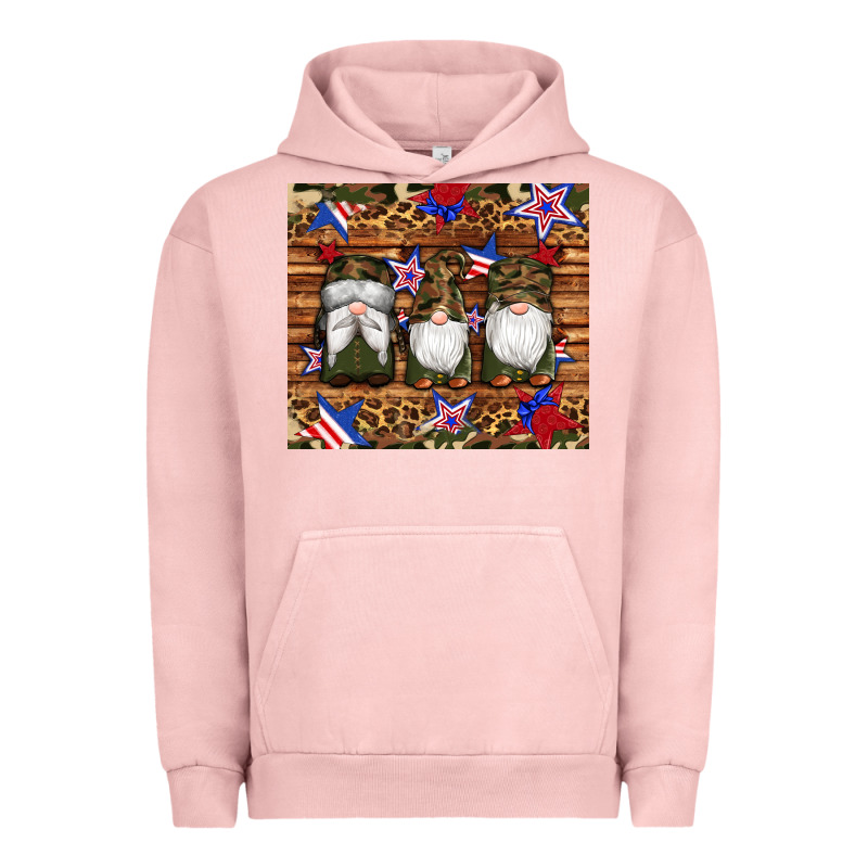 Camouflage Gnomes American Flag Star Leopard Urban Hoodie by Artiststas | Teevron