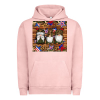 Pigment Salmon camouflage gnomes american flag star leopard Urban Hoodie - Artiststas