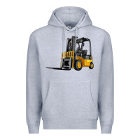 Heather Grey forklift Premium Hoodie - Artiststas