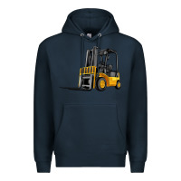 Navy forklift Premium Hoodie - Artiststas