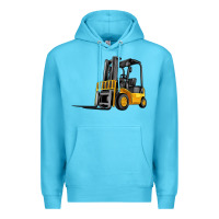 Ocean Blue forklift Premium Hoodie - Artiststas