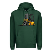 Sports Green forklift Premium Hoodie - Artiststas