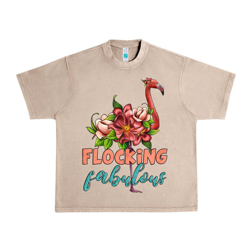 Flamingo Flocking Fabulous Urban Heavy Tee by Artiststas | Teevron