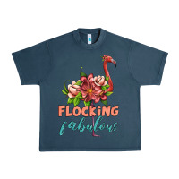 Midnight Navy flamingo flocking fabulous Urban Heavy Tee - Artiststas
