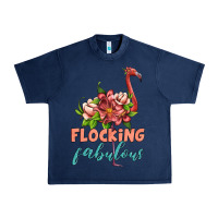 Navy flamingo flocking fabulous Urban Heavy Tee - Artiststas