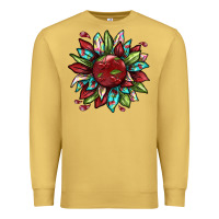 Antique Gold Cherry sunflower Premium Sweatshirt - texasbilliewilder