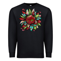 Black Cherry sunflower Premium Sweatshirt - texasbilliewilder