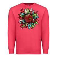 Cardinal Cherry sunflower Premium Sweatshirt - texasbilliewilder