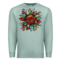 Seafoam Cherry sunflower Premium Sweatshirt - texasbilliewilder