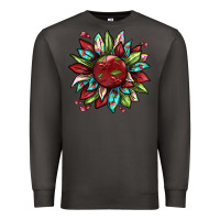 Smoke Cherry sunflower Premium Sweatshirt - texasbilliewilder