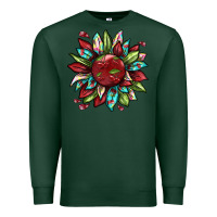 Sports Green Cherry sunflower Premium Sweatshirt - texasbilliewilder