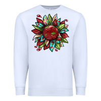 White Cherry sunflower Premium Sweatshirt - texasbilliewilder